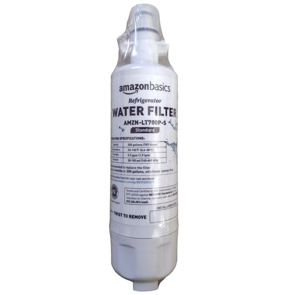 10-Pack AmazonBasics Replacement LG LT700P Standard Refrigerator Water Filter - Picture 2 of 5